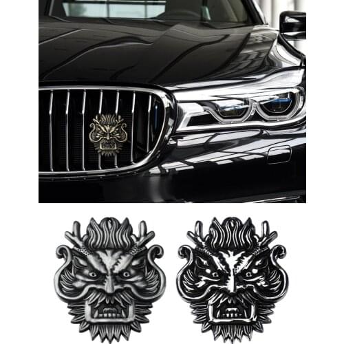 1X 3D Metal Dragon Car Auto Grille Badge Logo Totem Grill Emblem Sticker Silver Gold Black DIY NEW 3 Color Car-Styling