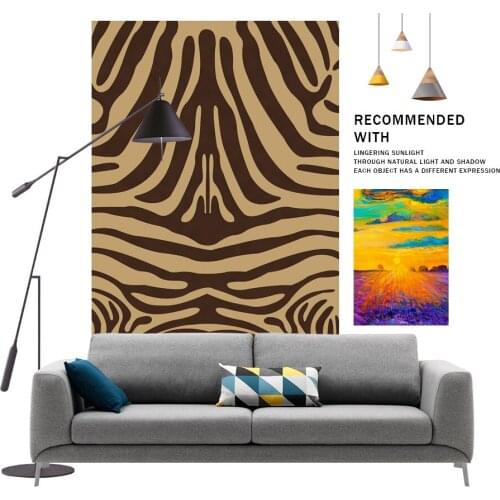 2020 Zebra Pattern Carpet Living Room Bedroom Soft Carpets Rug Anti-slip Floor Mats Rugs Decor Absorption Water Home