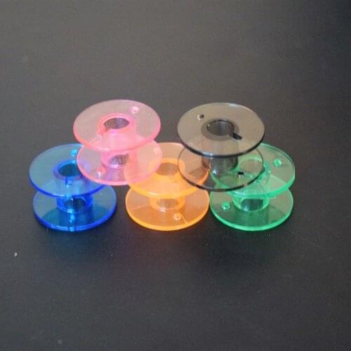 25 pcs/set Empty Bobbins Sewing Machine Spools Colorful Plastic Case Storage Box For Sewing Machine Does Not Include Boxes