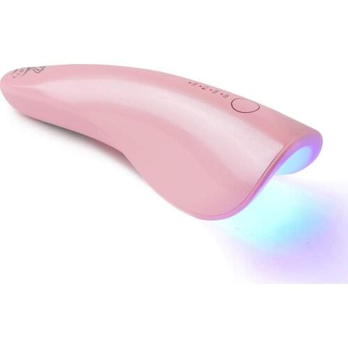 Makartt LED Nail Lamp Pink Rechargeable Cordless 5W Nail Polish Curing Lamp Nail Dryer Dolphin Nail Light for Gel Nail Polish