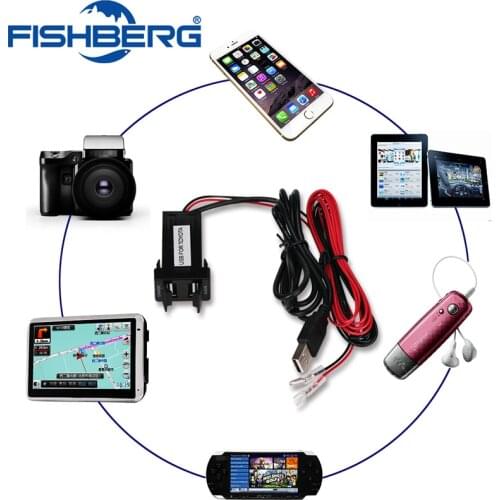 Audio Port Interface Dual USB Port Socket Charger For Toyota Cars Blank Switch Hole Car Charger USB Socket For Iphone7s FISHBERG