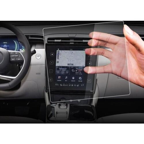 Car GPS Navigation Tempered Glass Screen Protector Radio Navigation Tempered Film Suitable for Hyundai Tucson L 2021