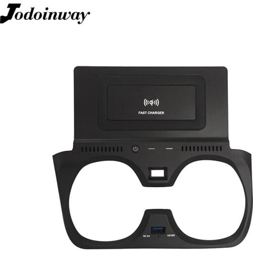 Wireless charging mobile stand for bmw 3 Series G20 G28 2019 2020 water cup holder qi phone charger for iphone 11 charge bracket