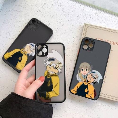 Soul Eater anime manga luxury Phone Cases coque matte transparent For iphone 7 8 11 12 plus mini x xs xr pro max cover