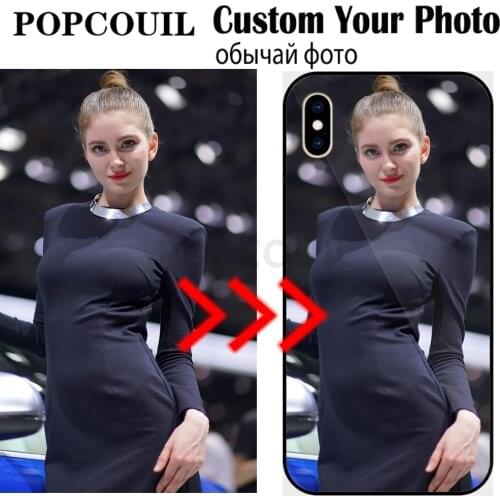 POPCOUIL Custom Case Leather Cover Soft TPU Phone Case for OPPO F11 K5 PRO R19 F1S A91 F15 Customized Design Picture Name Photo