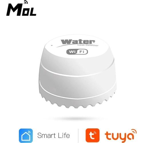 MOL Water leakage sensor WIFI leak level Alarm tank detector security Overflow protection Tuya Smart Life home Remote control