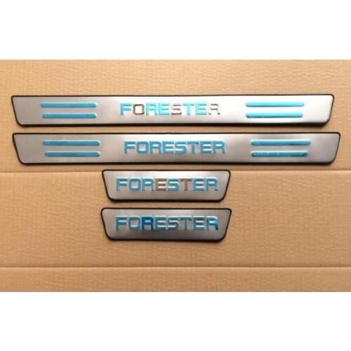 For Subaru Forester 2009 2010 2011 2012 Car Styling Stainless Steel Scuff Plates Car Stickers Scuff Plate/Door Sill Door Sill