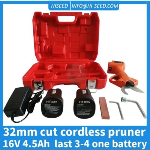 32mm Cutting 4A Electric Shears Fruit Tree Garden Cordless Pruning High-Power Lithium Battery Powerful Scissors