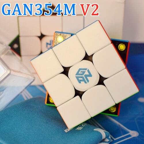 GAN354M V2 Magnetic 3x3x3 Magic cube 3x3 speed cube GAN354 M puzzle cubo magico gans 3x3x3 cube GAN 354M