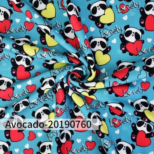 Huangtao Diy 50X150cm Printed Cute Panda Character Pattern Fashion Liverpool Bullet Fabric No MOQ Polyester Fabric