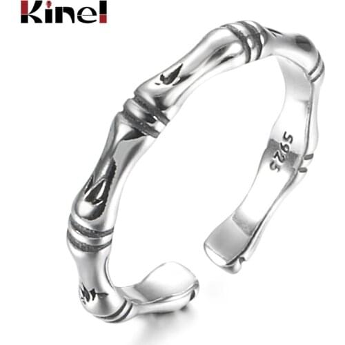 Kinel 2020 HOT SALE Ring Real 100% 925 Sterling Silver Stackable Finger Ring Fine Jewelry