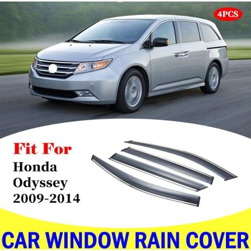 For Honda Odyssey 2009-2014 window visor car rain shield deflectors awning trim cover exterior car-styling accessories parts