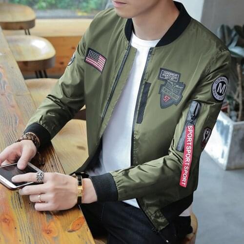 Jacket Mens Fashion Brand Student Handsome Stand Collar Jacket Baseball Jacket Korean Fashion Mens Casual Wear Mens Wear