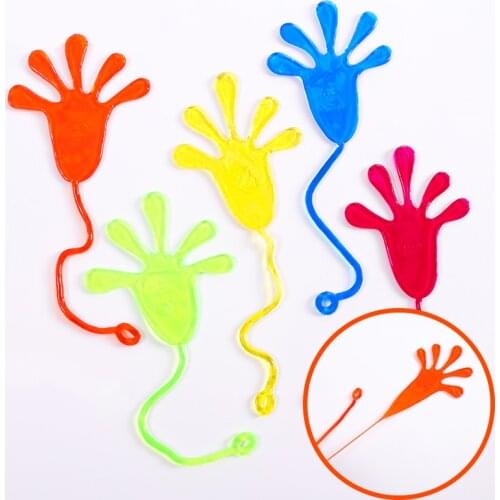 Sticky Fingers Fun Toys Party Favors Wacky Fun Stretchy Glitter Sticky Hands Party Favors Birthday Parties Toys for Sensory Kid