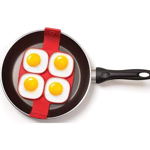 ULKNN Silicone Pancake Mold Reusable Nonstick 4 Mini Pancake Ring Fried Egg Ring Egg Mold Egg Shaper Mold Rings Bakeware Tools