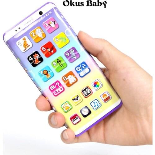 2019 Newest Early Childhood Education Puzzle Multi-functional Rechargeable Sounding Music Learning Mobile Phone Toy