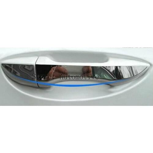 FIT FOR TOYOTA COROLLA E170 2014 2015-2017 CHROME DOOR HANDLE COVER TRIM MOLDING STYLING STAINLESS BEZEL OVERLAY PROTECTOR 2017