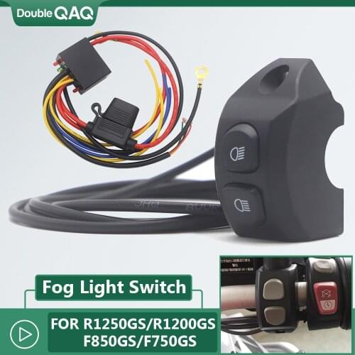 Handle switch controller handle button button For BMW R1200GS R1200 GS ADV / Adventure LED Fog Lights Wiring Harness Switch On