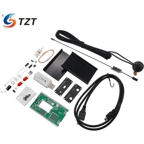 TZT Software Defined Radio 100KHz to 1.7GHz UV HF RTL SDR USB Tuner Receiver CW FM VHF UHF AM (NFM WFM) DSB LSB DIY Kit