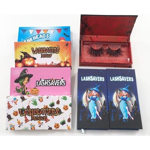 Eyelash Packaging Box for 25mm Mink Eyelashes Makeup Halloween Beauty Lashes Case