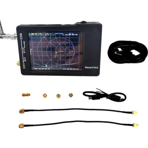 NanoVNA-H Vector Network Antenna Analyzer Standing Wave 50KHz-900MHz Digital Touching Screen Shortwave MF HF VHF UHF