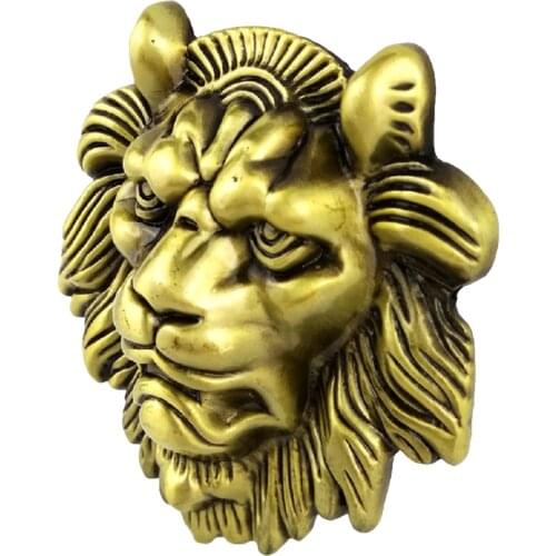 Vintage 3D Lion Head Belt Buckle Western Cowboy Mens Clothing Accessories