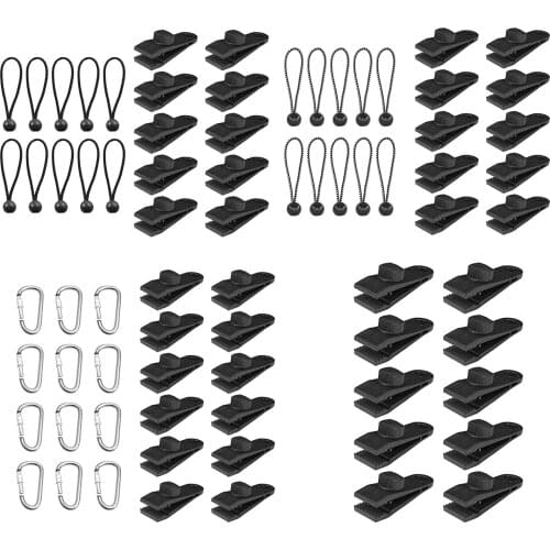 10/12PCS Heavy Duty Windproof Canopy Clamp Grip Clips Accessory For Camping Tarps caravan Garden Shade Cloth Accessories
