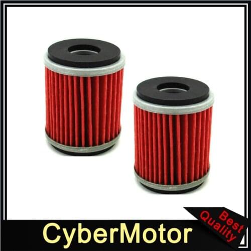 2x Oil Filter For Yamaha ATV Quad Dirt Motor Bike YZ WR Raptor YFZ