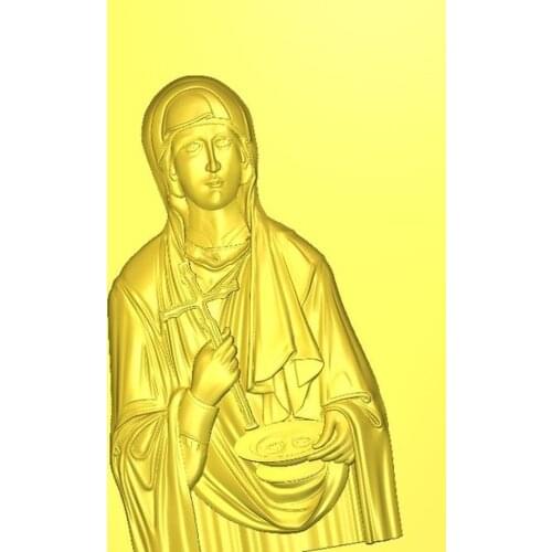 3d model relief for cnc in STL file format Sv_Paraskeva