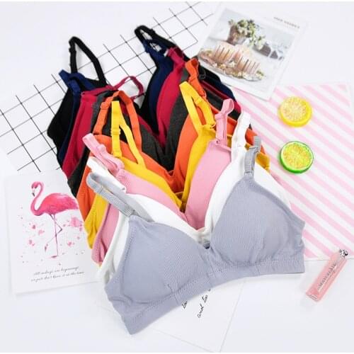 Kids Bra Cotton Training Bra for Girls Teens Underwear Lingerie Teenage Girl Underwear Wireless Elastic for Young Girl Fashion