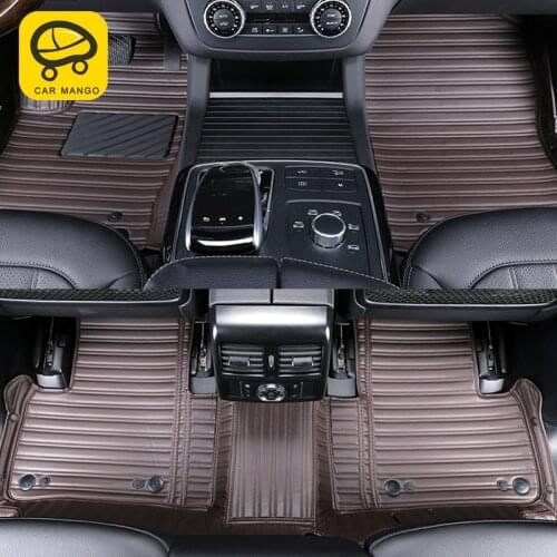 CarManGo For Mercedes Benz GLS X166 2016-2019 Car Styling Leather Floor Protector Cover Mat Pad Carpet Interior Accessories