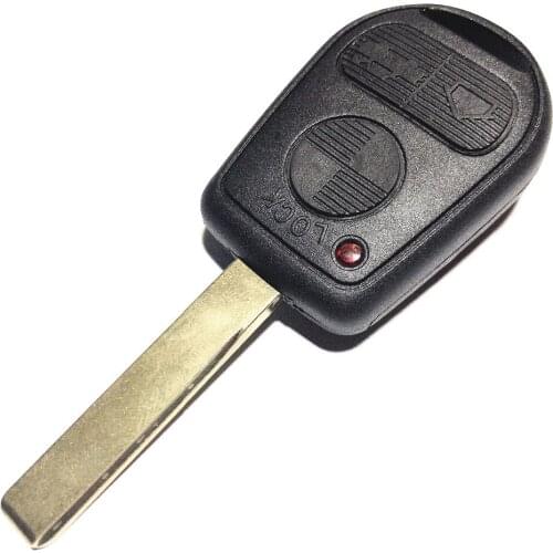 Remote Fob Case Replacement Car Key Cover Fob Rubber Housing for BMW 1980-2002 Z3 M5 750iL 740iL 540i 3 Button Key Shell
