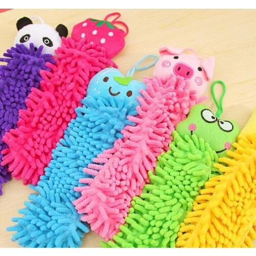 Clean Hearting Cartoon Animal Towel Soft Hanging Quick Dry Wipe Hand Towel Kitchen Bathroom Office 5Pcs/Lot Adult Christmas Gift