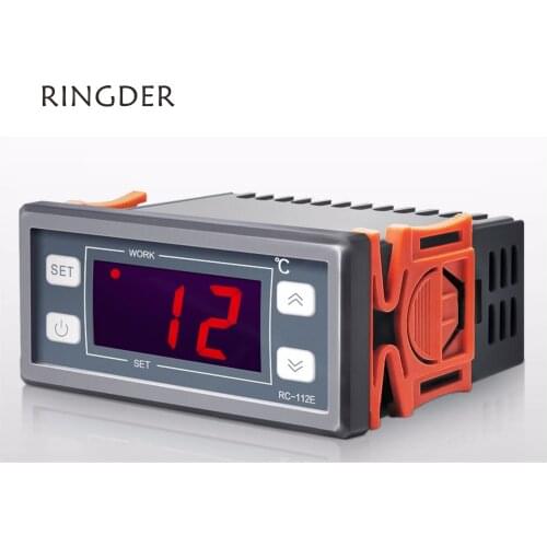 RINGDER RC-112E 12VDC/AC30A Cool Heat ON/OFF Switch Universal Digital Temperature Controller Regulator Thermostat FreeShipping