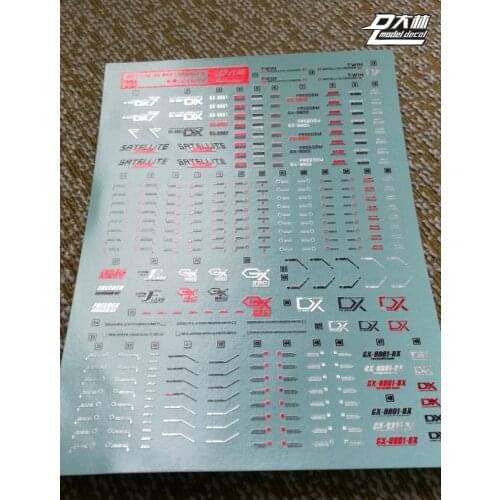 D01 DL Gundam 1/100 MG DOUBLE X GX-9901-DX Bronzing color Decal Sticker Model Tool