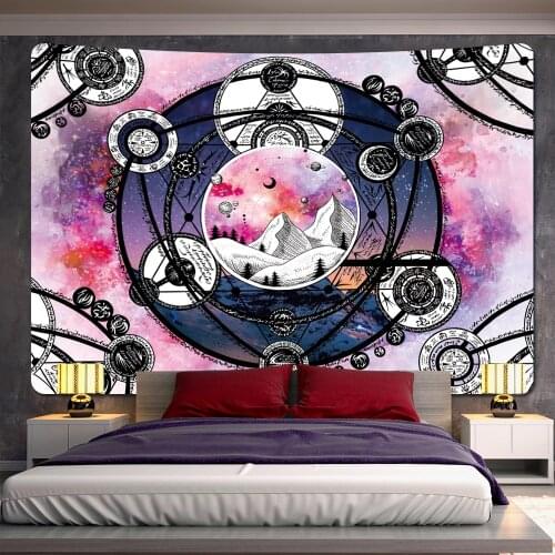 Sun Moon Home Decoration Art Tapestry Bohemian Decoration Yoga Mat Hippie Yoga Mat Sofa Blanket Sheet