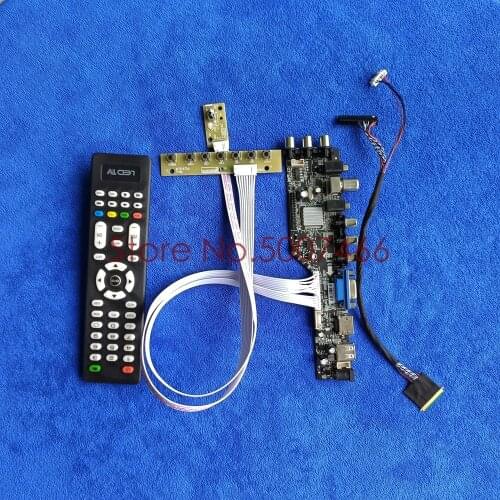 Fit LP140WH1-TLD6/TLD5/TLD3/TLD2/TLD1 upgrade 1366*768 AV VGA USB DVB 40pin LVDS screen 3663 TV digital LCD drive board Kit