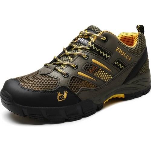Men Women Hiking Shoes Outdoor Summer Mesh Breathable Walking Jogging Trekking Boots Mountain Climbing Sport Sneakers Athletic
