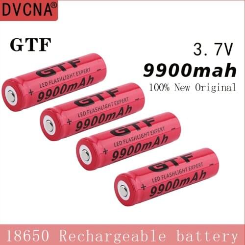 NeW 9900mAh 18650 Li-ion Bateria 3.7V Rechargeable Battery for LED Torch Flashlights Batteries bateria 18650 akumulator