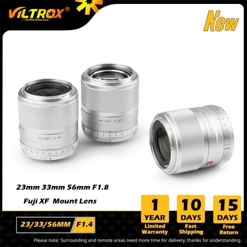 VILTROX 23/33/56mm F1.4 XF Auto Focus Large Aperture APS-C Lens for fujifilm fuji X-Mount Camera Lens X-H1 X20 T30 X-T100 X-Pro2