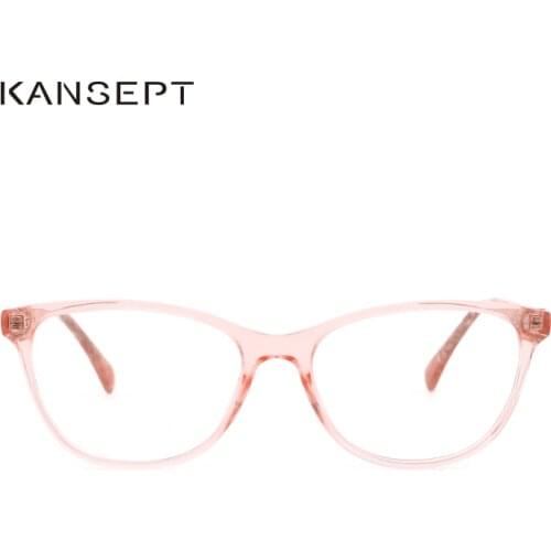 KANSEPT Women Eye Glasses Frame Candy Color Transparent Prescription Spectacles Optical Frames Acetate Myopia Eyewear#LS8055
