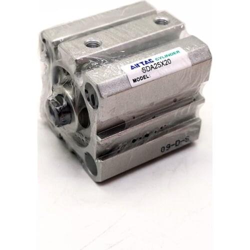 Original AirTAC Compact Cylinder SDA25x20 Bore 25mm Stroke 20mm Pneumatic Air Cylinder SDA25*20