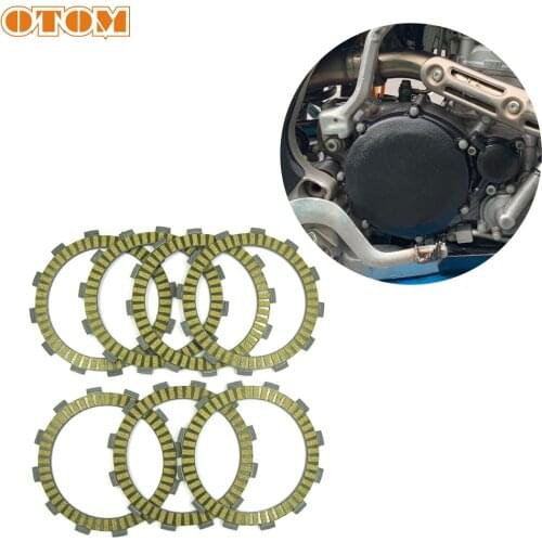 OTOM Motorcycle 7 Pcs 105mm Clutch Friction Plates Fibrous Material Of Paper Composite 3XJ-16321-00 For YAMAHA YZ125 TTR250 WR