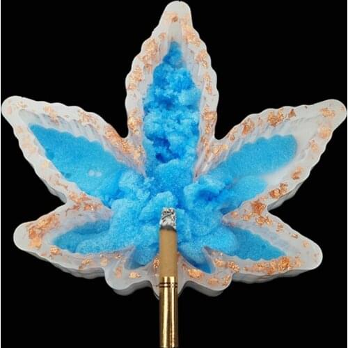 Crystal Epoxy Resin Mold DIY Crafts Maple Leaf Ashtray Casting Silicone Mould