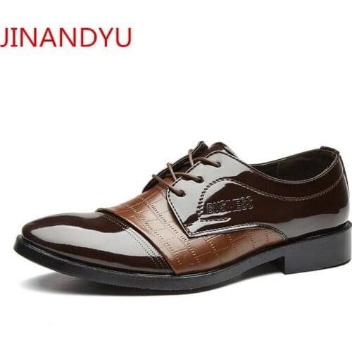 Big Size 48 Black Brown Leather Shoes Men Pointed Toe Flats Business Mens Wedding Dress Shoes Elegante Casuales Zapato Formal