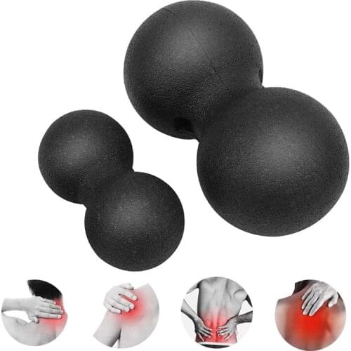 Yoga Sport Fitness Massage Ball Peanut Exercise Ball For Foot Neck Spine Shoulder Body Physical Therapy Muscle Relaxer Acupoint