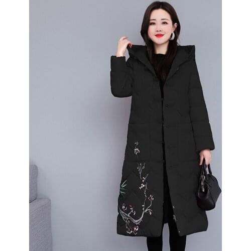 Autumn Women Parka Hooded Down Cotton Padded Coat Female Casual Thick Warm Lady Outwear Girls Winter Jacket Feminine Coat