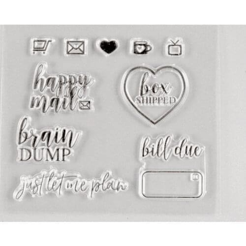 Planner mail stamps agenda decorative stamps planner journal art stamps