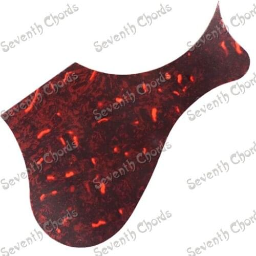 10 Pcs Deep red Pickguard Pick Guard Anti-scratch Plate.for 40 " 41 " Folk Acoustic Guitar - MUHB-SH254152
