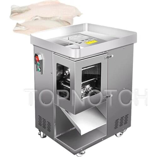 220Vstainless Steel Electric Meat Vegetable Cutting Grinder Machine Automatic Slicer For Meat Meat Block Cutter Slice500Kg / H